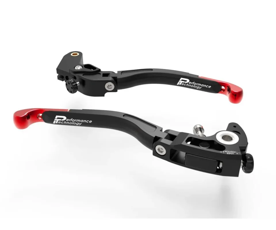 Leve Freno / Frizione Regolabili Nero Rosso Dbk Per Suzuki Gsx-s 1000Modelli dal 2016 al 2020 L24A Soddisfatti O Rimborsati