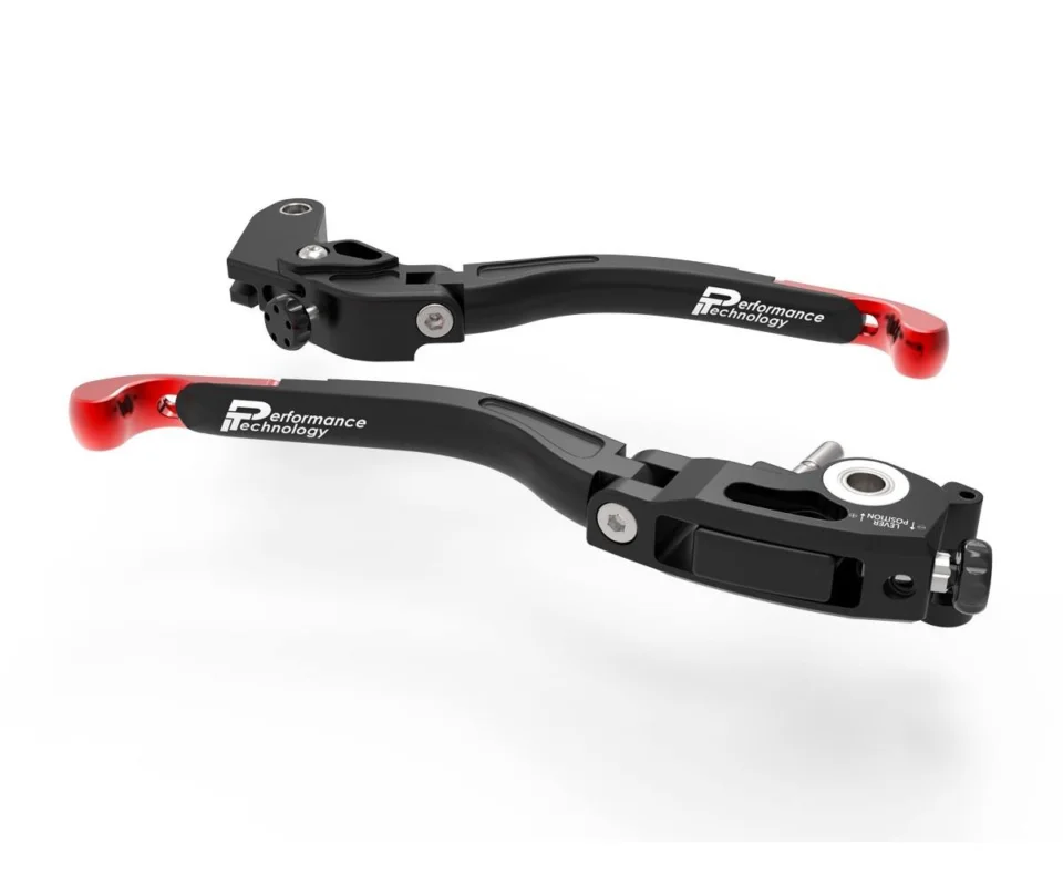 Leve Freno / Frizione Regolabili Nero Rosso Dbk Per Honda Cbr 1000 Rr SpModelli dal 2020 al 2022 L22A Nuova Collezione