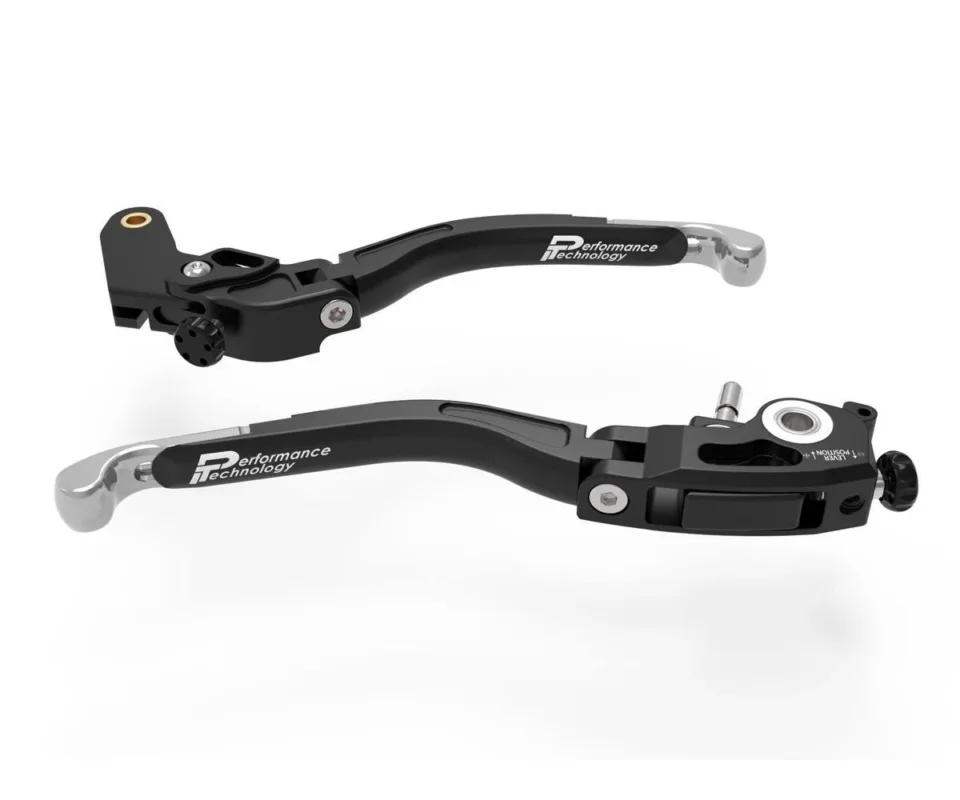 Di Tendenza Evoaprilia Leve Freno / Frizione Regolabili Nero Silver Dbk Per Aprilia Tuono V4 FactoryModelli dal 2021 al 2026 L28E