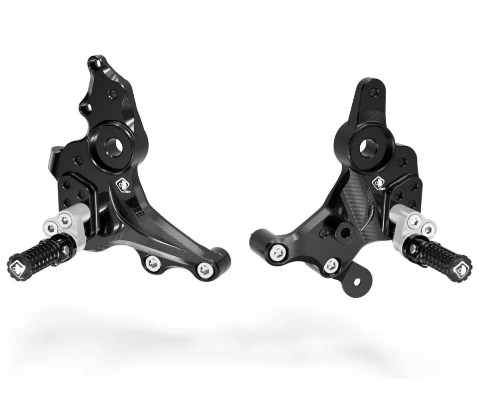 Pedane Regolabili Nero Silver Dbk Per Ducati Monster 937Modelli dal 2021 al 2026 PRM93701DE Prezzo Di Fabbrica