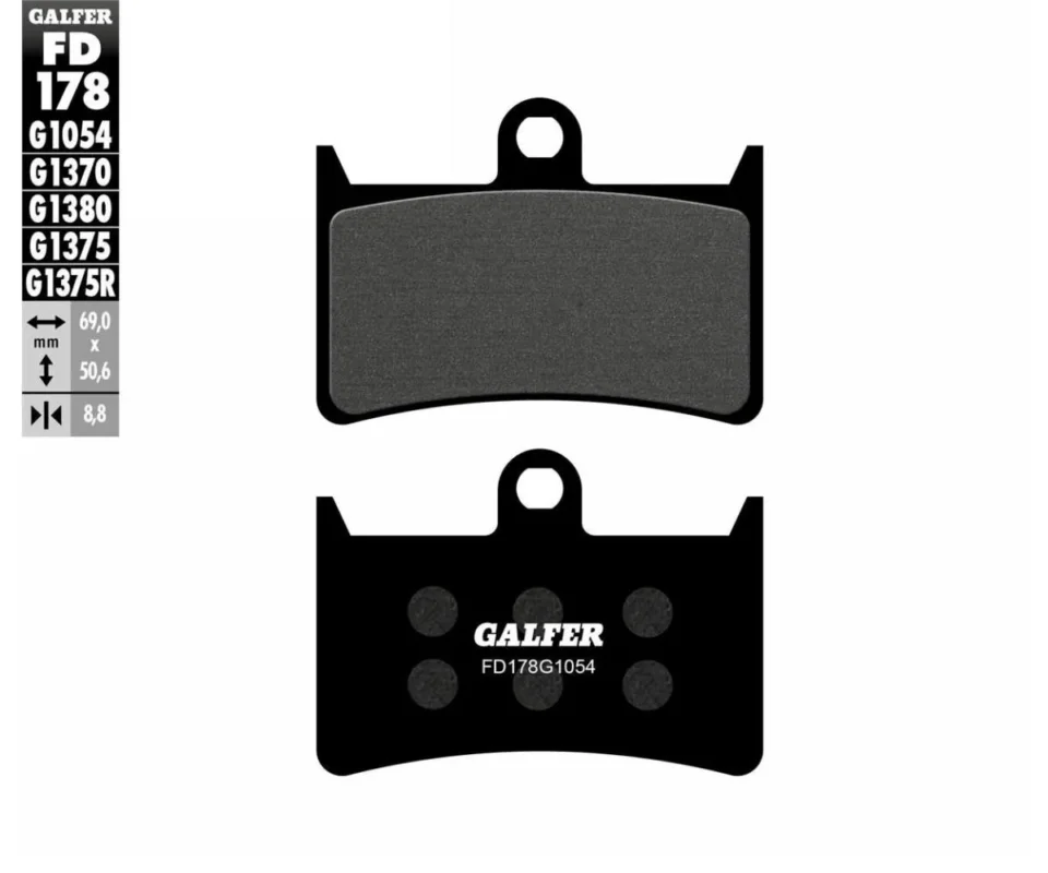 Galfer Pastiglie Freno Anteriore YAMAHA FZ 6 FAZER S2 ABSModelli: 2007 FD178 FD178G1054 Offerta Del Giorno
