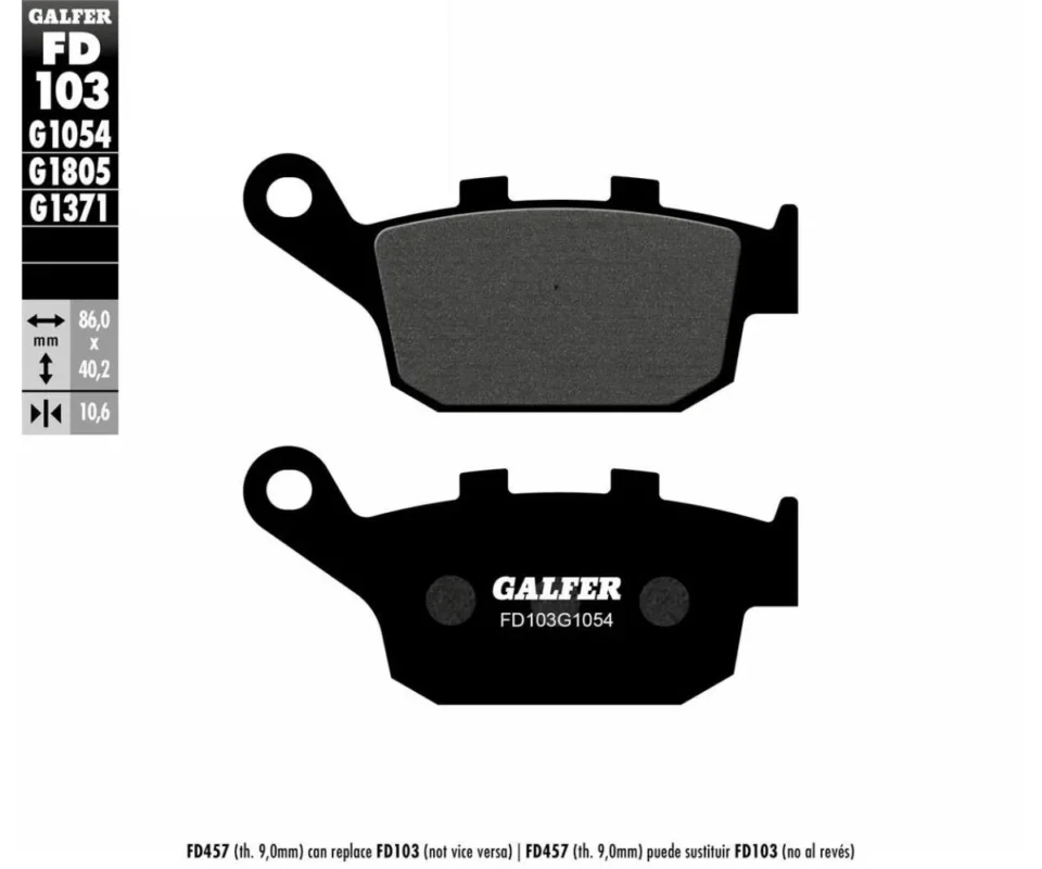 Novità Galfer Pastiglie Freno Posteriore TRIUMPH BONNEVILLE BOBBER 1200Modelli: 2018 FD103 FD103G1054