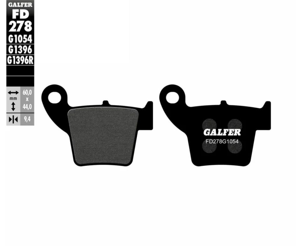 Pagamento Sicuro Galfer Pastiglie Freno Posteriore HM CRM F 450 RModelli dal 2009 al 2011 FD278 FD278G1054