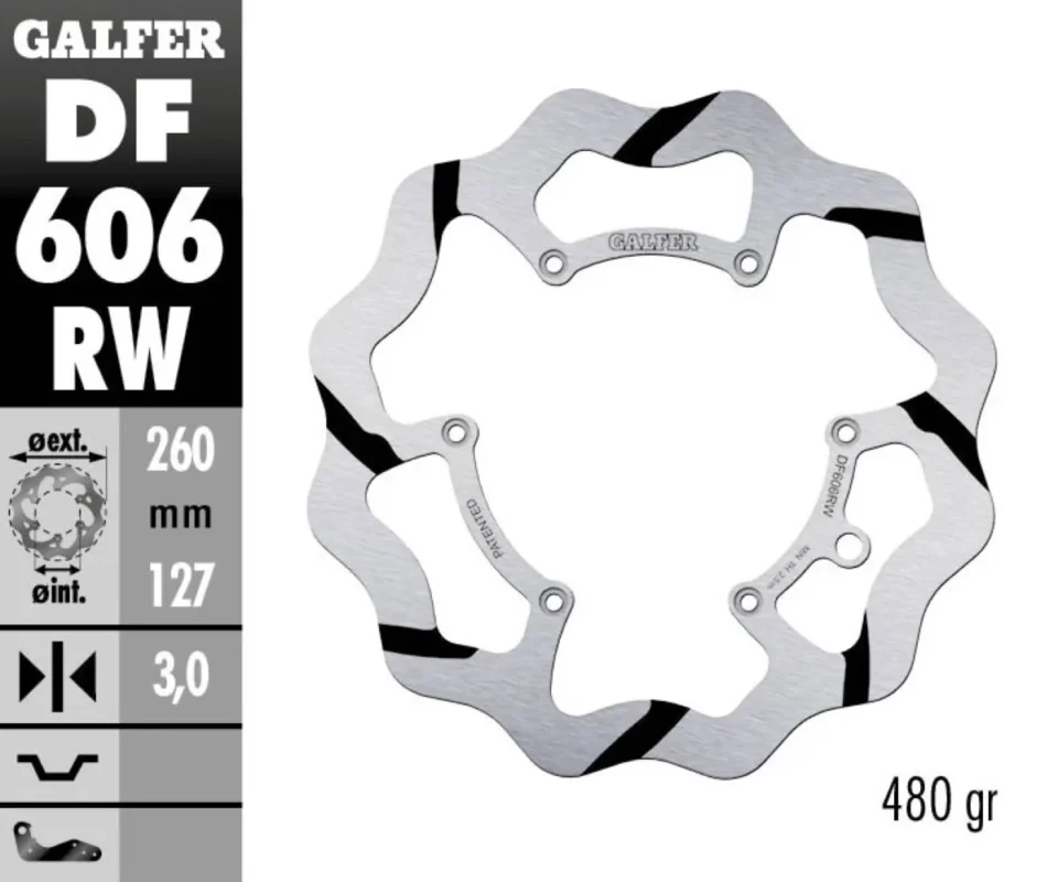 Galfer Disco Freno Anteriore WAVE FIXED GROOVED 260x3mm HUSABERG 501 FEModelli: 2013 DF606RW Prezzo Basso