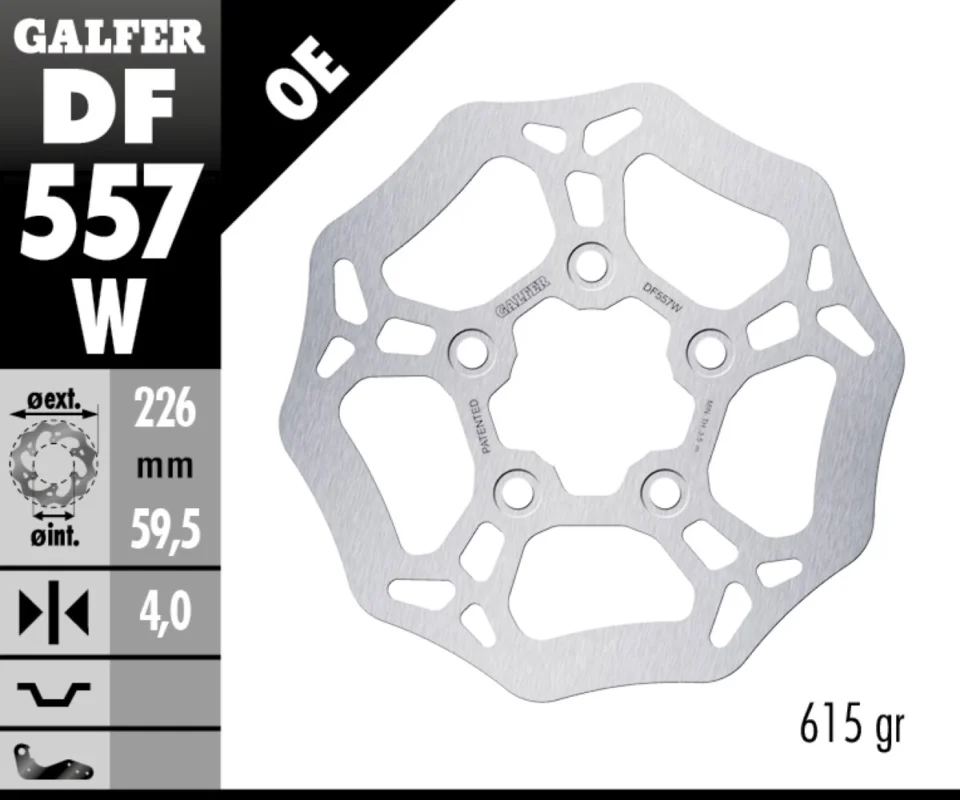 Galfer Disco Freno Posteriore WAVE FIXED 226x4mm PEUGEOT TWEET 125Modelli: 2010 DF557W Compra Oggi Stesso