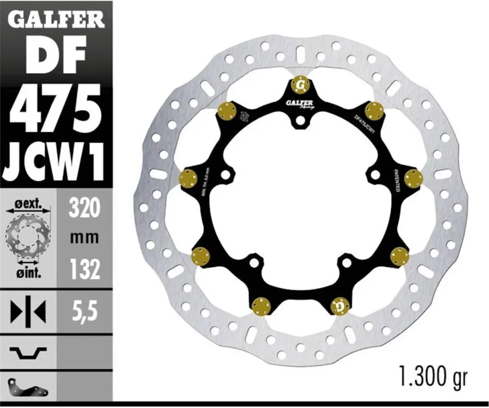 Galfer Disco Freno Anteriore WAVE FLOATECH RACING 320X5.5MM YAMAHA V MAX 1700Modelli: 2009 DF475JCW1G03 Affare