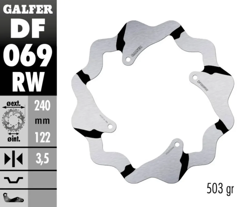 Prezzo Basso Galfer Disco Freno Posteriore WAVE FIXED GROOVED 240x3,5mm HONDA CRF 250 XR LDModelli: 2013 DF069RW