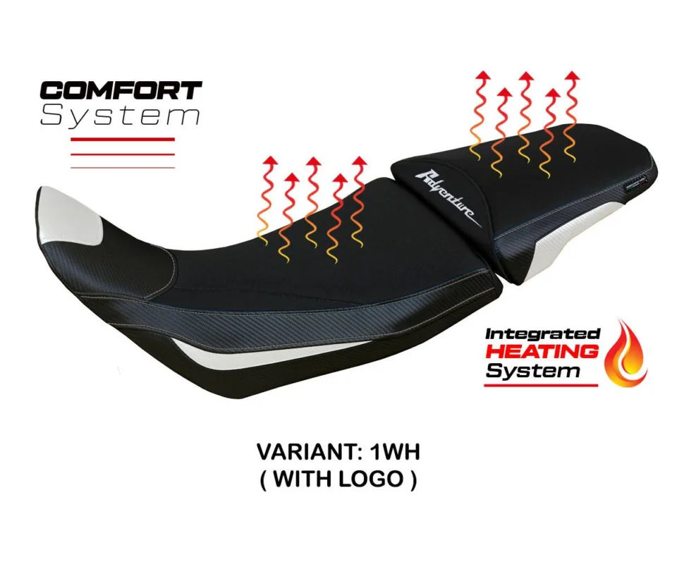 Compra Oggi Stesso Rivestimento sella Heating Comfort System Bianco WH + logo TPZ Italia per HONDA AFRICA TWIN 1100 ADVENTURE SPORTModelli dal 2020 al 2023 HA11ASAC-1WH-1-HS