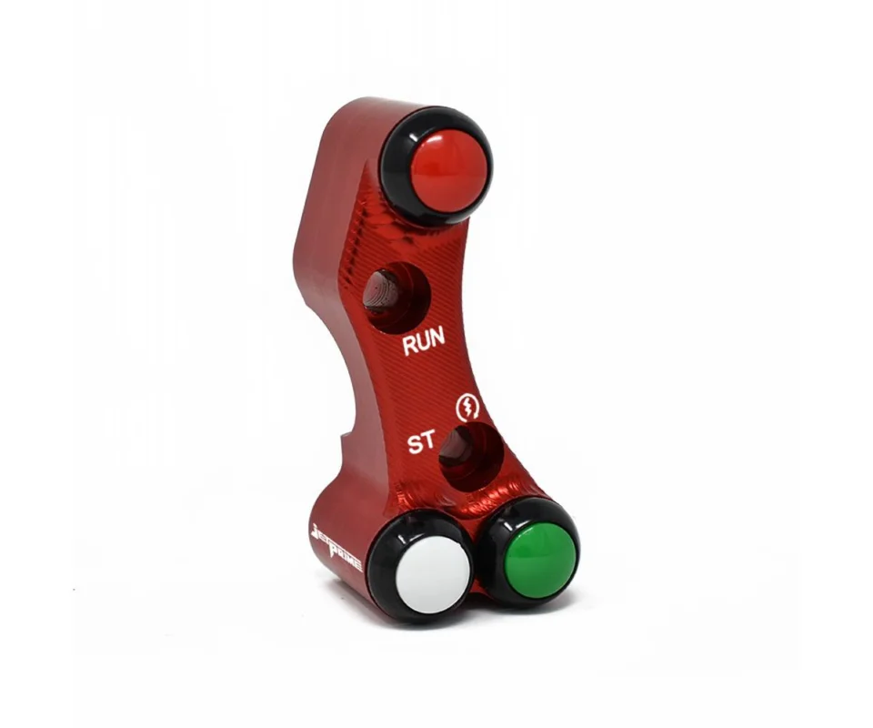 Spedizione Espresso Pulsantiera Destra JetPrime Rosso Per Kawasaki NINJA ZX-6RModelli dal 2009 al 2016 JP PLDB 064 R