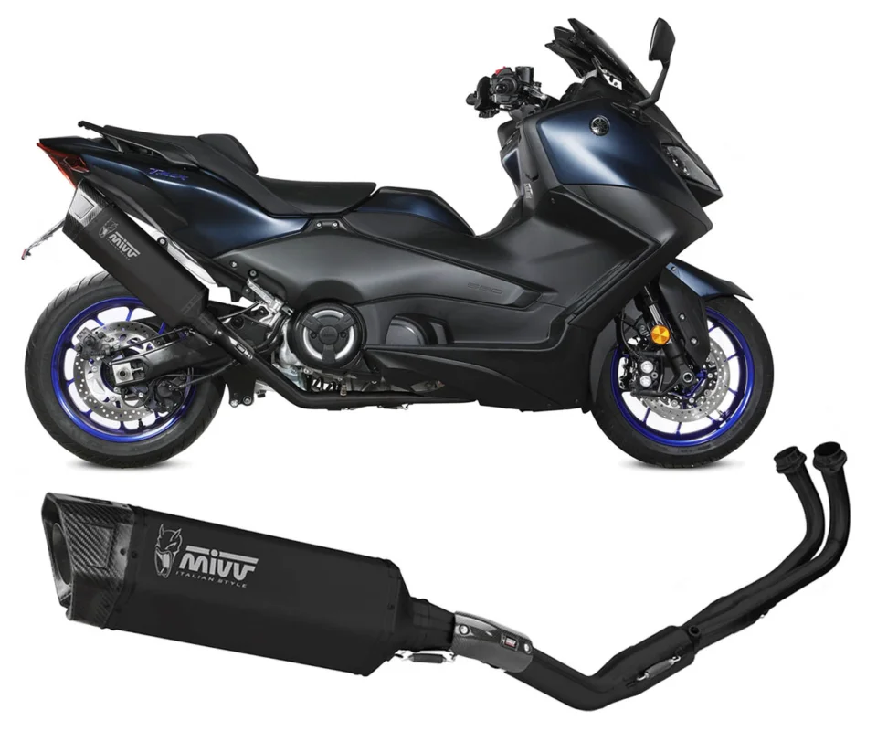 Scelto Dai Clienti Impianto Completo Mivv SR-1 Titanio Nero Full BLack per Yamaha T-Max 560Modelli dal 2022 al 2024 Y.073.LR1TBN