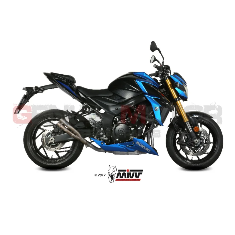 Offerta Limitata Terminale Scarico MIVV Double Gun Acciaio Inox per Suzuki Gsx-S 750Modelli dal 2017 al 2020 S.048.SDGX