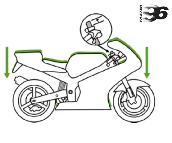 Kit abbassamento moto Faster96 -40mm per HONDA CB 500 XModelli dal 2019 al 2026 F60-091-40 Offerta Del Giorno