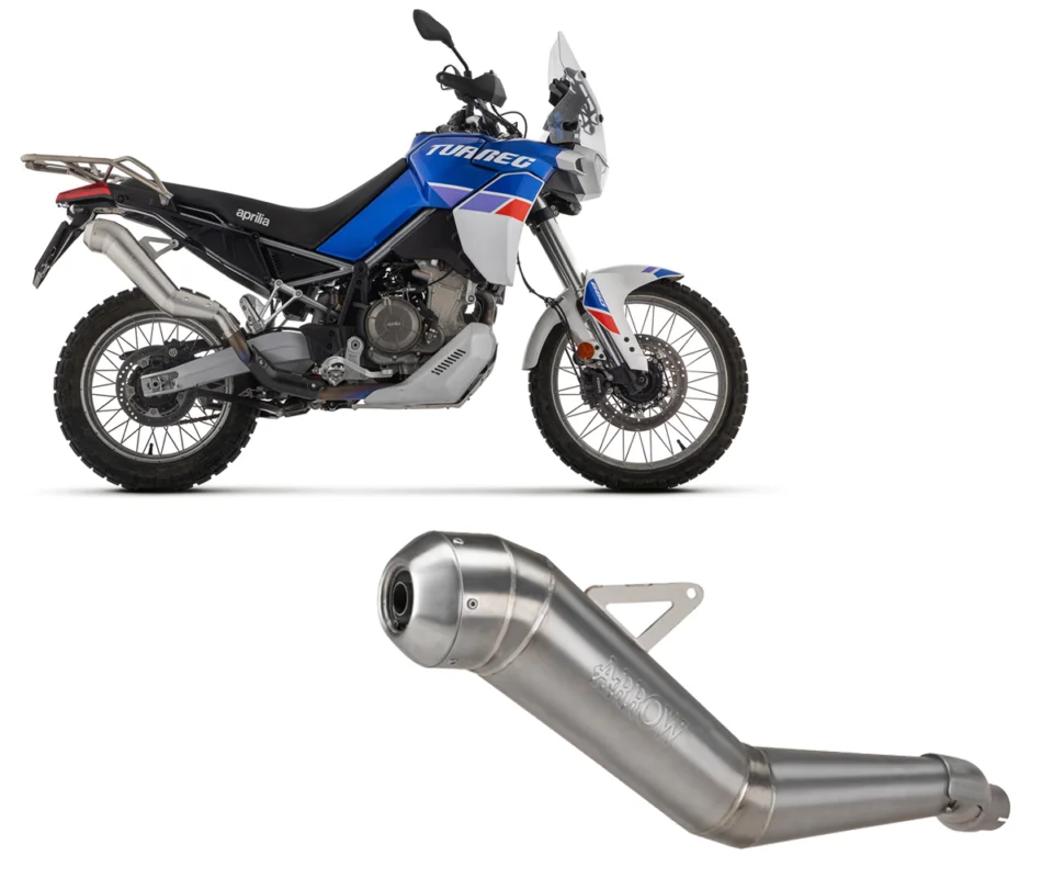 Sconto Terminale di Scarico Arrow Dakar Replica Nichrom Racing per Aprilia Tuareg 660Modelli dal 2022 al 202472003DR