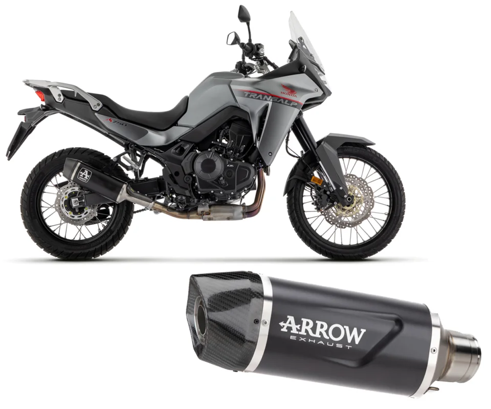 Scarico Arrow Indy Race EVO Allum DARK fondello carb Honda XL 750 TransalpModelli dal 2023 al 202472645AKN Quantità Limitata