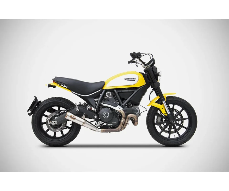 Terminale Di Scarico ZARDINOX ACCIAIO E3 DUCATI SCRAMBLER 800Modelli dal 2015 al 2019 ZDU781S10SBO Più Venduto