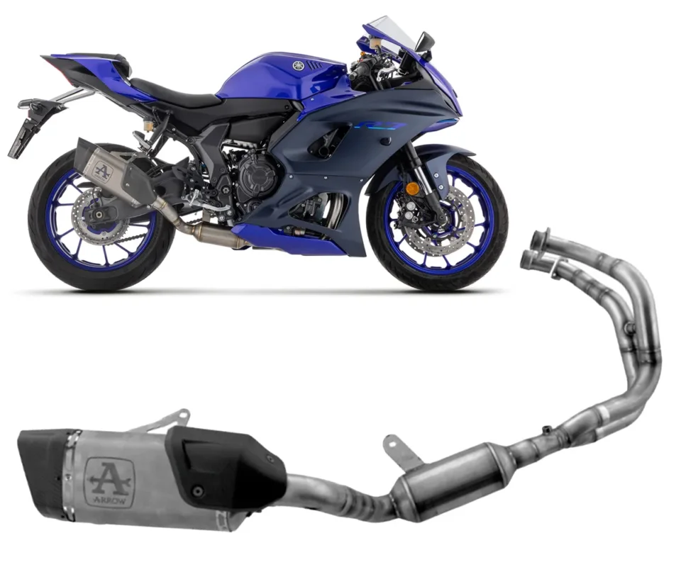 Impianto Di Scarico Completo Arrow Pista titanio+fondello carb Yamaha YZF R7Modelli dal 2021 al 2024 71958PKW Affare